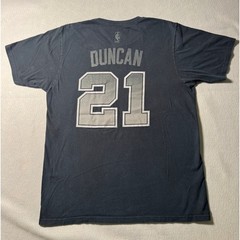 San Antonio Spurs Tim Duncan #21 Adidas T-Shirt Size L