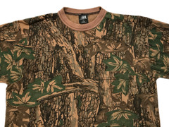 Ace Sportswear Men’s Trebark Camo Pocket Crew Neck T-Shirt Large Vintage 80’s