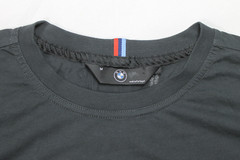 BMW Mens T-Shirt M – US S Black Logo Cotton Made in Portugal M Power