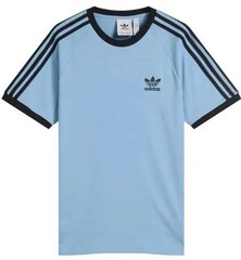 adidas Originals 3-Striped Trefoil T-Shirt Ash Blue/Black JY1371 Size XL NWT