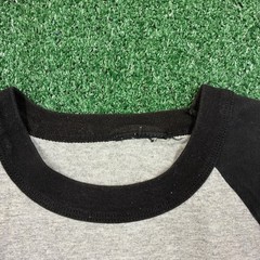 Y2K Bob Marley & The Wailers T-shirt Raglan Baseball Tee Grey Black
