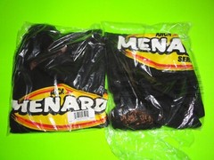 (Lot of 2) Sz M / Medium BLACK Menards ARCA Racing Series 2019 Schedule T-Shirt