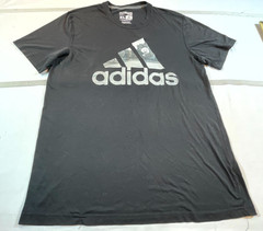 Adidas Ultimate T Shirt Mens XL Black Graphic Short Sleeve Performance Crew Neck