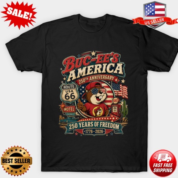 Buc-ee’s America 250 Anniversary – Route 66 T-Shirt 4th July T-Shirt S-5XL