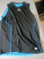 Combine Mens Shirt .size 22.Color Blue And Black .polyster Spandex