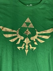 Zelda T-Shirt Men’s Size Large Skyward Sword Foil Triforce Green 2014 Gamer