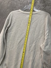 Lucky Brand Shirt Mens 2XL Beige Long Sleeve Henley Tagless Cotton Blend Casual