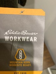 Eddie Bauer Workwear Men’s Short Sleeve Mountain Graphic Pocket Tee Shirt Size L