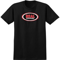 Real Skateboards Shirt Oval Black/Red/White/Black