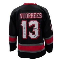 Friday The 13th Jason Voorhees Mask Hockey Jersey Movie Horror Black Size 3XL