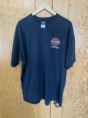 Harley-Davidson Hanes Beefy T Shirt Men 2X Outpost Fairbanks Alaska Graphic