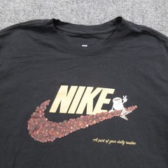 Nike Shirt Mens Medium Coffee Beans Swoosh Daily Routine Sportswear DX1075-010