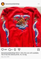 Lance Mountain’s Vintage OG Powell Peralta Banner Dragon Skateboard Sweatshirt