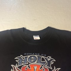 Vintage Jesus Religious flaming cross with “Holy Spirit Shirt XL