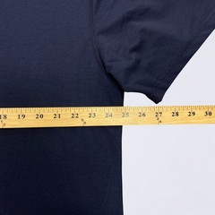 BYLT Premium Basics Shirt Mens 2XL Navy Blue Crewneck Split Hem Stretch Athletic