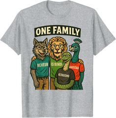 ISIBINDI, REVEUR 4 Houses 1 Family Kids Adults T-Shirt