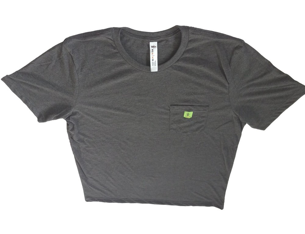 Humants Men’s 2XL Workwear /Outdoor Jersey Pocket Tee Dark Gray heather Cotton