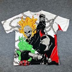 Chronic Images Shirt Mens XL “Hell Race” Spawn vs Ghost Rider AOP All Over Print