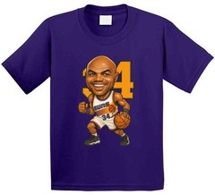 Charles Barkley Phoenix Basketball Sports Caricature T Shirt