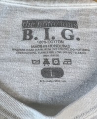 The Notorious B.I.G. White Graphic T-Shirt Men’s Size Large 90’s Hip Hop Music