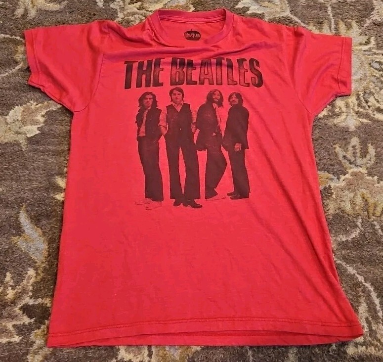 The Beatles John Paul George & Ringo T Shirt Apple Corp Graphic Band Size Medium