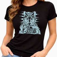 Wolf Motorcycle Graphic Tee Biker Wolf Mountain Rider Wildlife Gift Shirt.