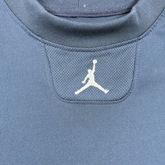 Jordan Training Shirt Mens L Blue Jupman Logo Short Sleeve Athletic Activewear