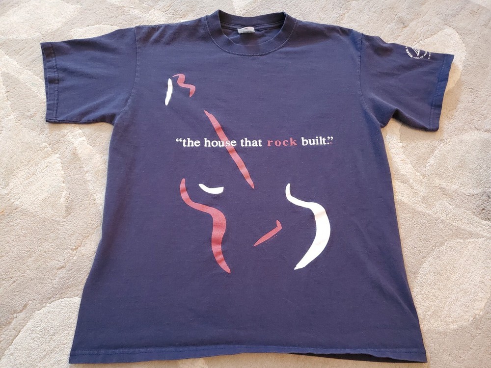 ROCK AND ROLL HALL OF FAME 2003 Medium Shirt BLUE “The House That Rock Built”
