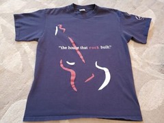 ROCK AND ROLL HALL OF FAME 2003 Medium Shirt BLUE “The House That Rock Built”