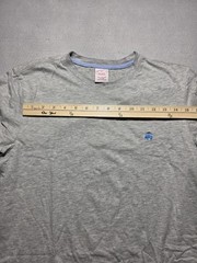 Brooks Brothers Men Medium Gray Supima Cotton Embroidered Golden Fleece T-Shirt