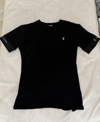 FATHER SONS CLASSIC BLACK CREW T SHIRT WITH FS ELASTIC SLEEVE BRANDING (SMALL)