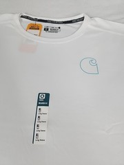 Carhartt Force Sun Defender Relaxed Long Sleeve T-Shirt Mens XL Tall White UPF50