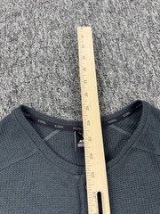 KUHL Sweatshirt Men Large Konflikt Henley Gray Waffle Knit Long Sleeve Thermal