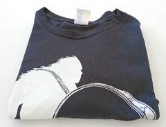Bigfoot Drum T-Shirt Men’s UK Size L Black Crew Neck 100% Cotton Graphic Print