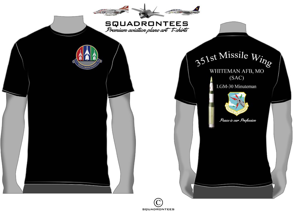 351st MIMS Missile Maintenance Squadron T-Shirt D1 – USAF Licensed Product