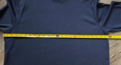 Men’s Lands End Mock Turtleneck Long Sleeve Shirt Navy Blue XL 46-48