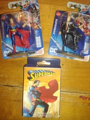 Superman,Born in Cleveland, Men’s xlg T-shirt w NEW good/evil Figures,Cards