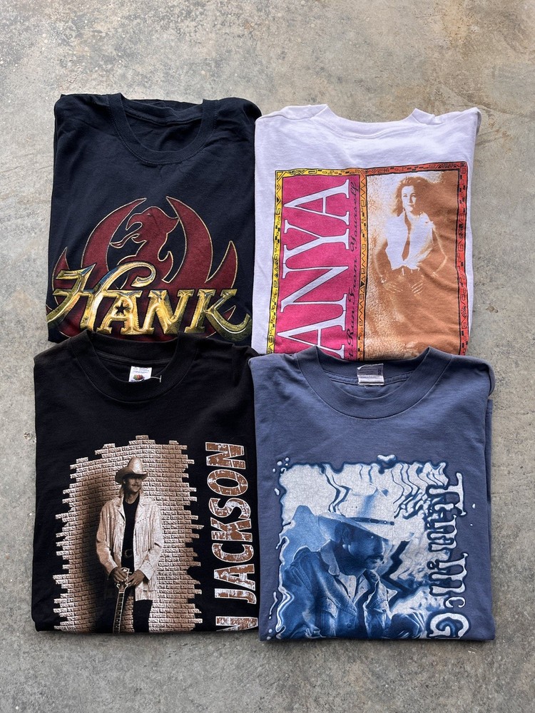 4pc Vintage 90s Country Music Bundle Tanya , Alan Jackson, Tim McGraw Hank Jr