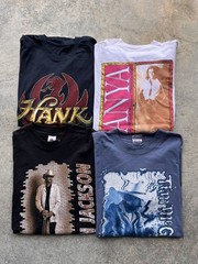 4pc Vintage 90s Country Music Bundle Tanya , Alan Jackson, Tim McGraw Hank Jr