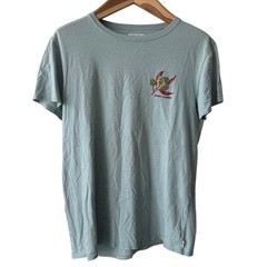 Banks Journal Mens Organic Cotton Graphic T-Shirt Seafoam Green Size Medium