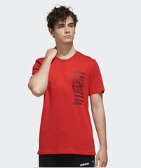 adidas 3X3 Logo Tee red &black Size ( M )