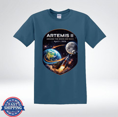NASA Artemis II Around The Moon And Back 2026 Space Mission T-Shirt