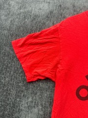 Adidas Go To Tee Shirt Mens Medium Red Short Sleeve Crew Neck Cotton Performance