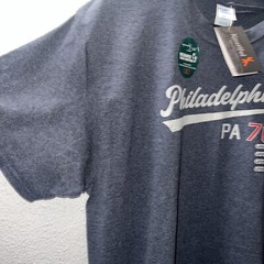 Port & Company Philadelphia PA76 Mens T-Shirt Blue NWT