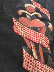 Christian Audigier size XL Embellished Graphic T-shirt Black.