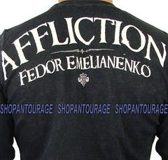 Affliction Fedor Emelianenko Warbird A1091 New Long Sleeve MMA Thermal for Men