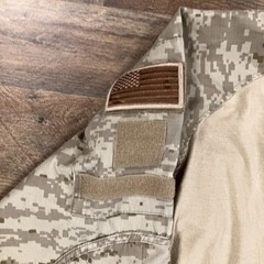 Rothco Military Shirt Mens Large Beige Camo Long Sleeve Desert Camo