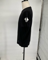 True Religion Black & Metallic Silver Graphic Crewneck T-Shirt Size L