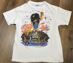 Vintage 1980s Motley Crue Wild Side Stadium T Shirt Metal Tee RARE Kickin Ass S