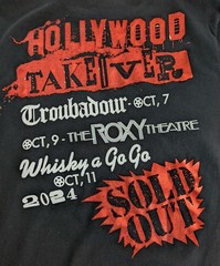 Motley Crue Hollywood Takeover Red Foil Two-Sided T-ShirtBlack Small The Roxy